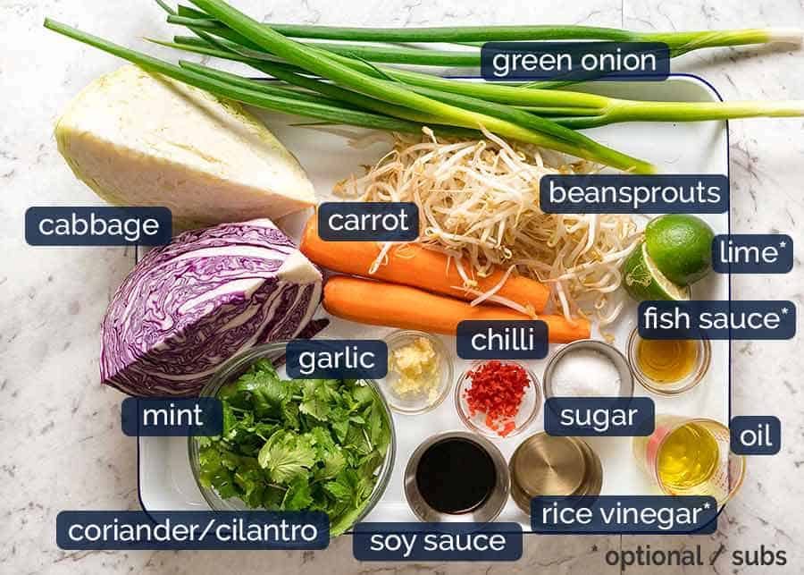 What goes in Asian Slaw