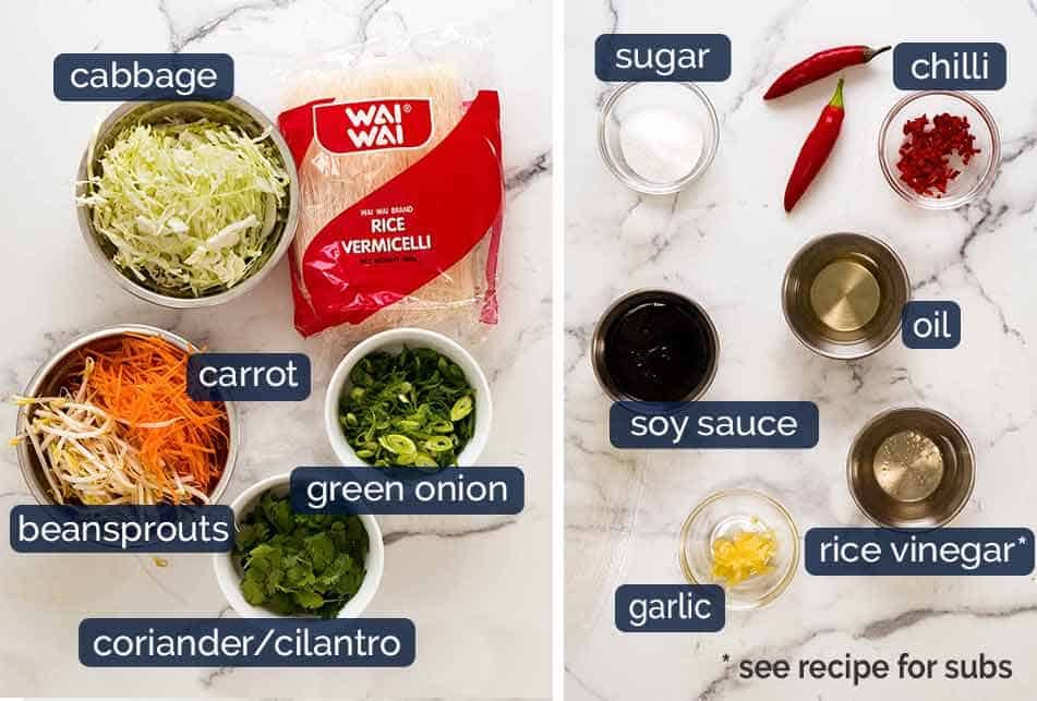 What goes in Vermicelli Noodle Salad