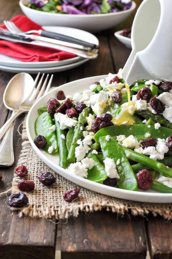Red, Green and White Christmas Salad - perfect for making ahead.