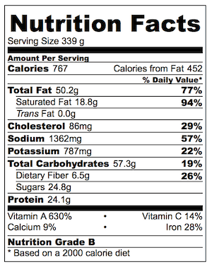 Maple Bacon Pumpkin Tart - double layer of puff pastry topped with mashed pumpkin and bacon, brushed with maple syrup. Just 10 min prep.
