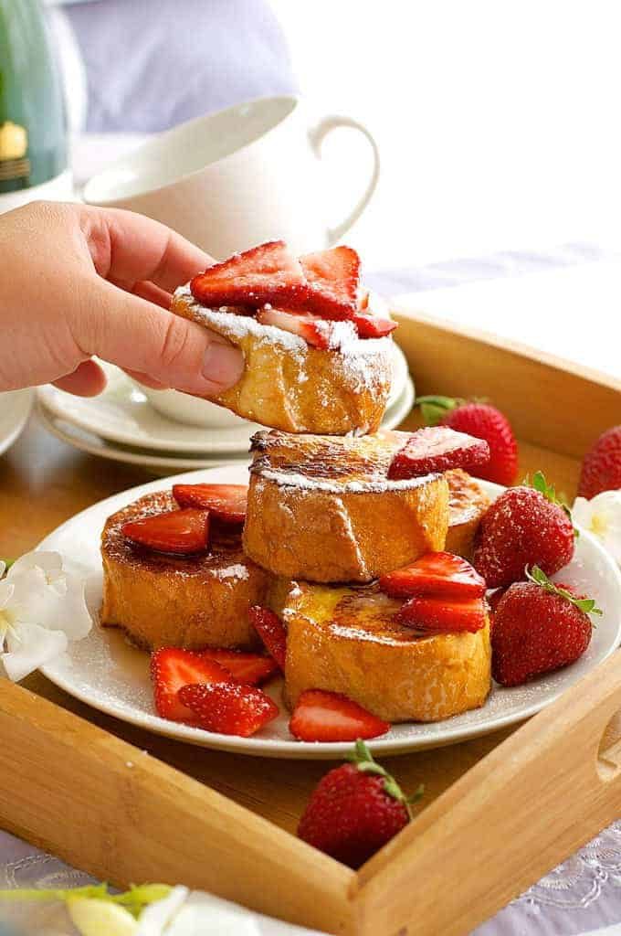 Mini French Toast - 15 minute made from scratch, great for breakfast in bread (eat with your hands, no crumbs!)