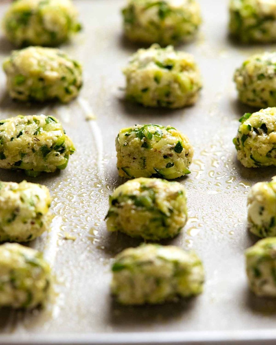Greek Zucchini Tots - Mini Fritters
