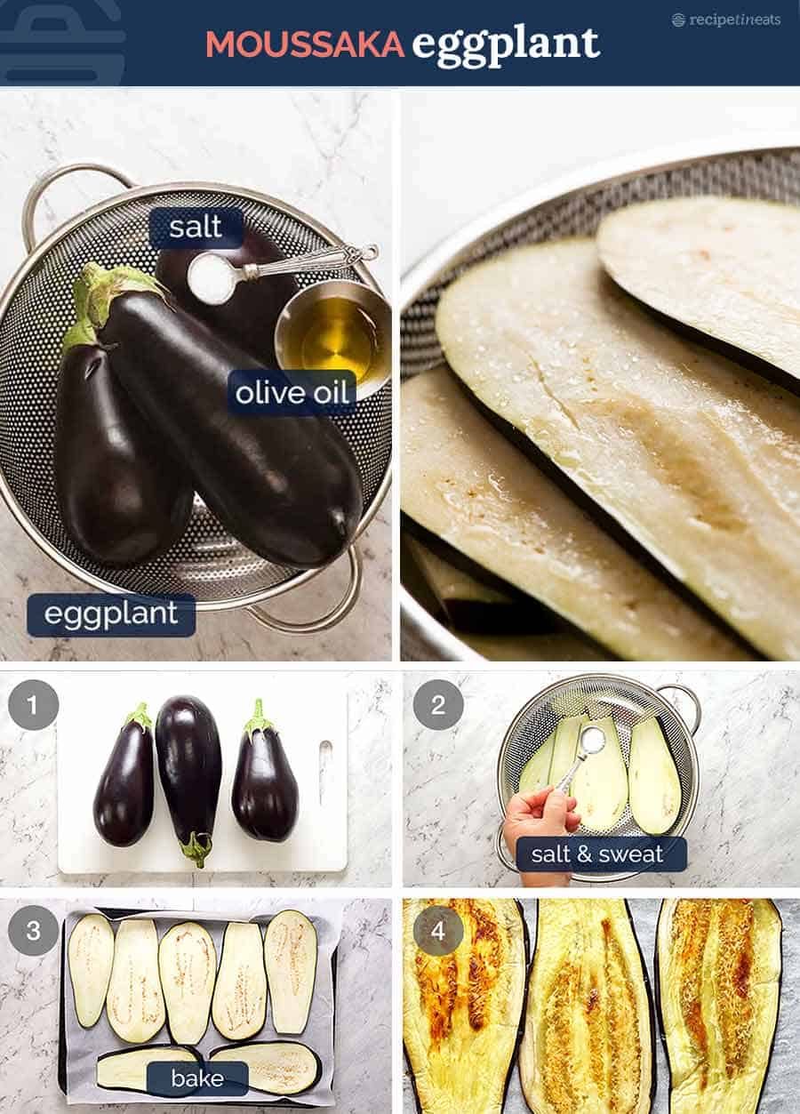 Preparing Eggplant for Moussaka