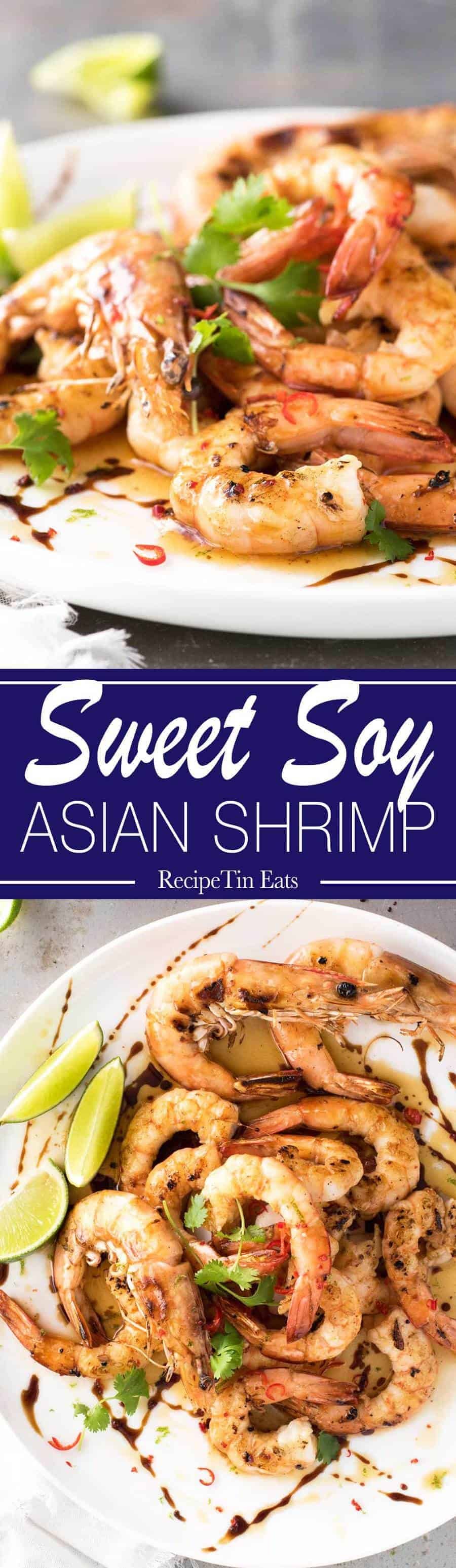 Sweet Soy Asian Shrimp | These are AMAZING!!! Browned butter with sweet soy is a KILLER COMBO!!!