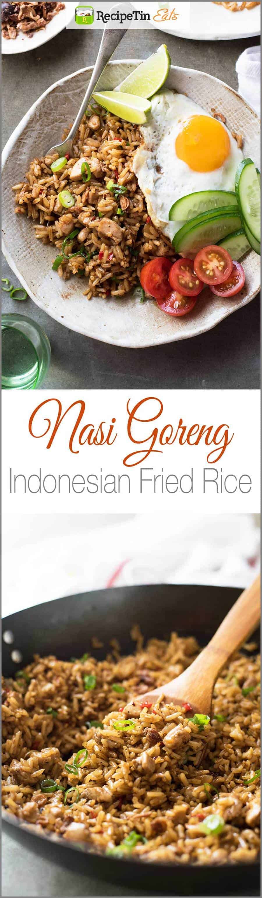 Nasi Goreng - Traditional Indonesian fried rice, full of flavour, easy to make and no hunting down unusual ingredients!