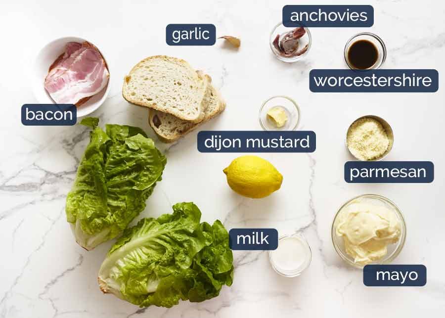 What goes in Caesar Salad Dressing