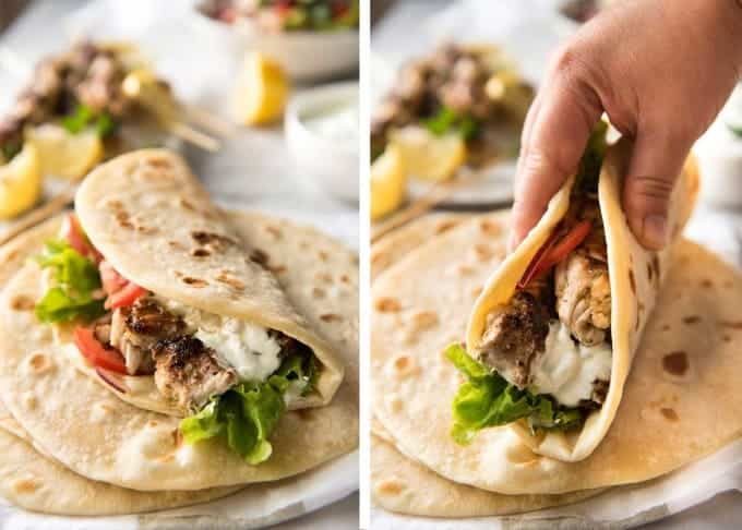 Chicken Souvlaki - Made with chicken marinated in lemon, garlic and oregano, it's so easy to make this Greek favourite at home! recipetineats.com