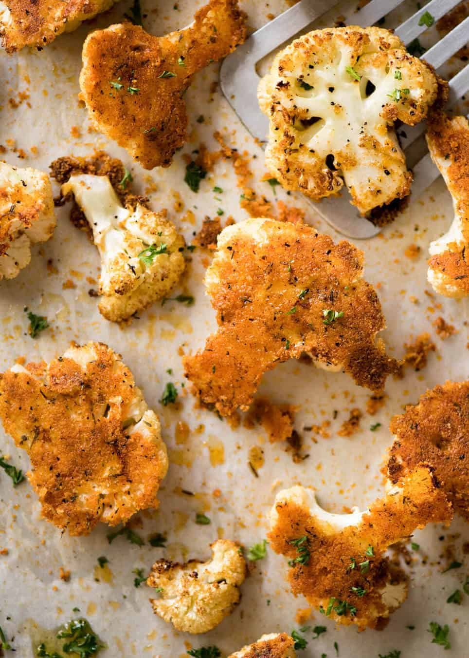 Try this Roasted Parmesan Crusted Cauliflower for dinner tonight! Serve it as a side or as a main meal, or how about as a healthy, low carb snack at a gathering? It's quick, easy and off-the-charts delicious! recipetineats.com