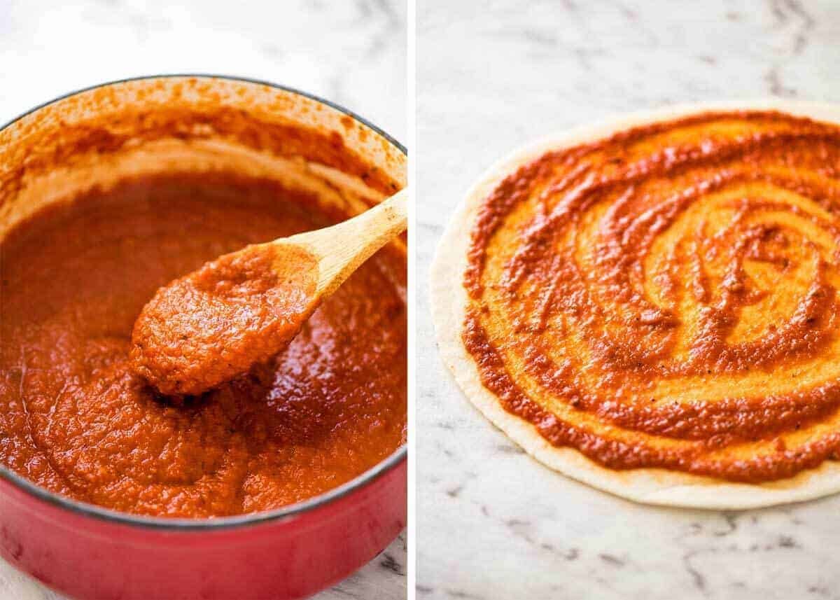 Easy Homemade Pizza Sauce www.recipetineats.com