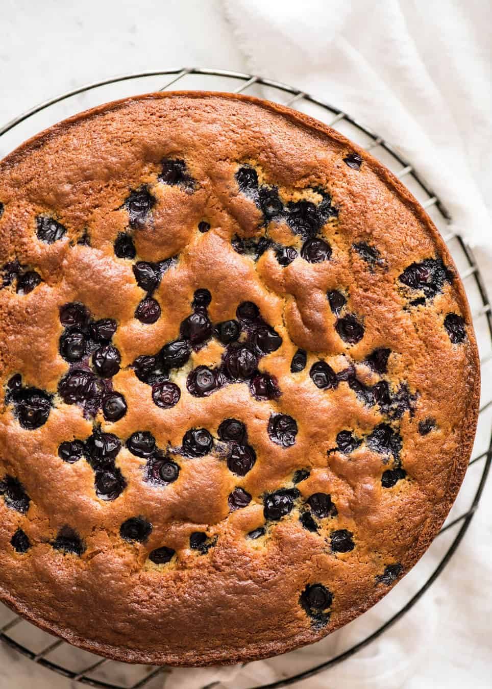 A lovely Blueberry Lemon Yoghurt Cake that's incredibly moist and astonishingly quick to make. www.recipetineats.com
