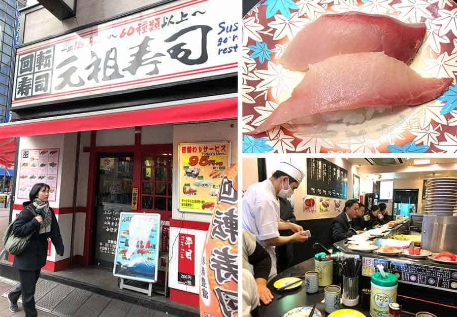 Akihabara-cheap sushi Gansozushi
