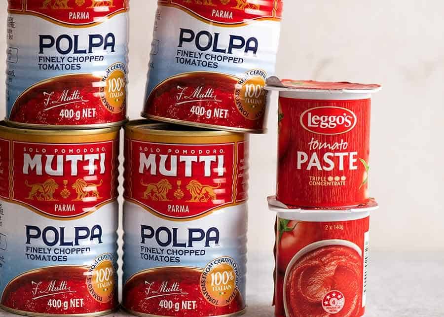 Canned tomato and tomato paste - Coronavirus pantry stocking