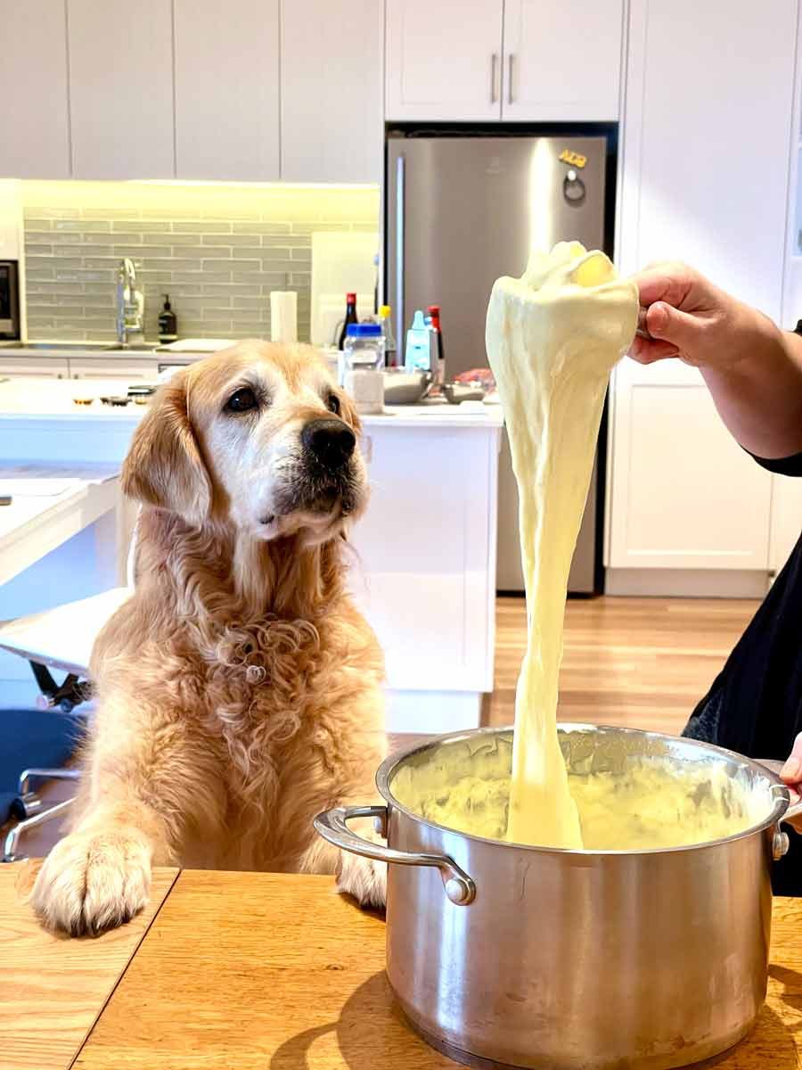 Dozer Mac and Cheese pull