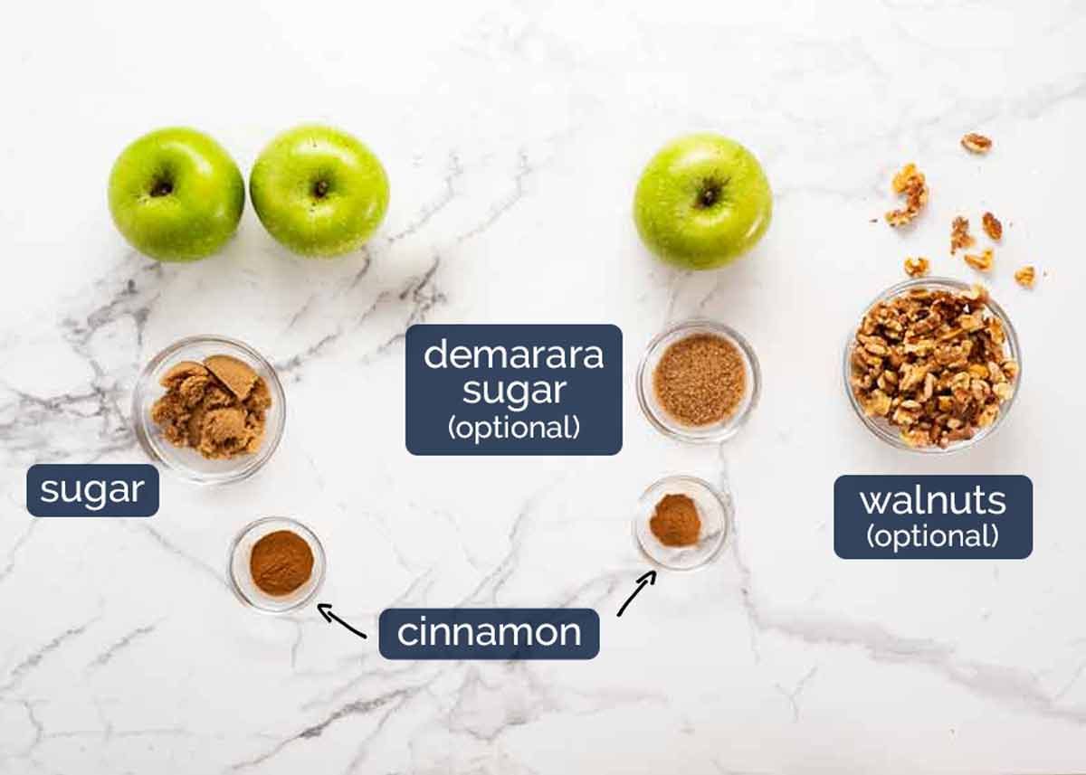 Ingredients in Cinnamon Apple Bread