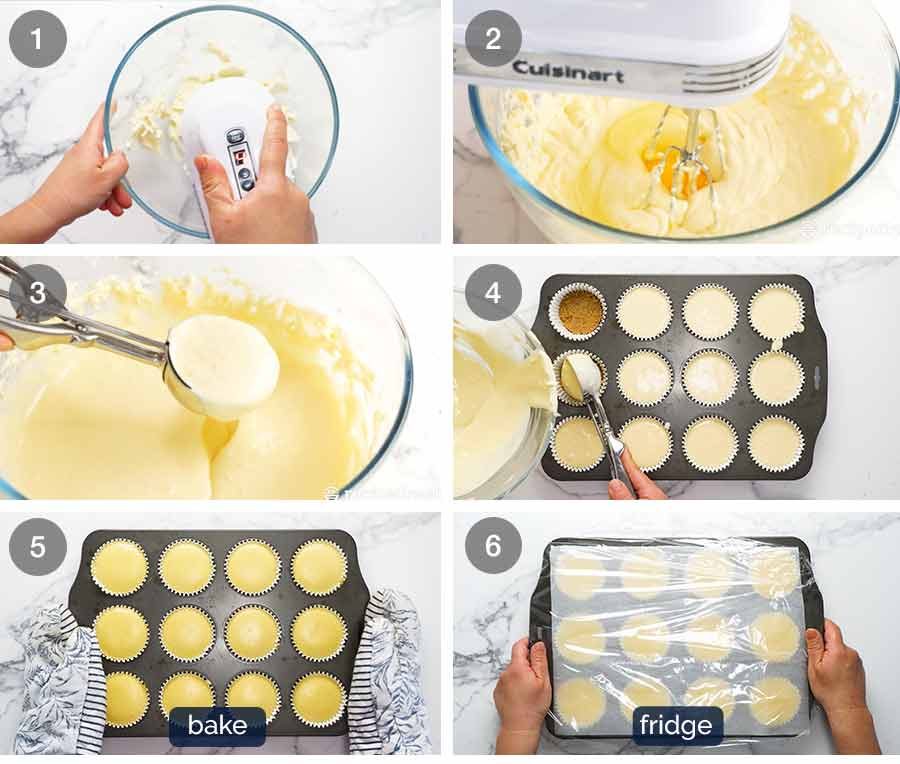 How to make Mini cheesecakes