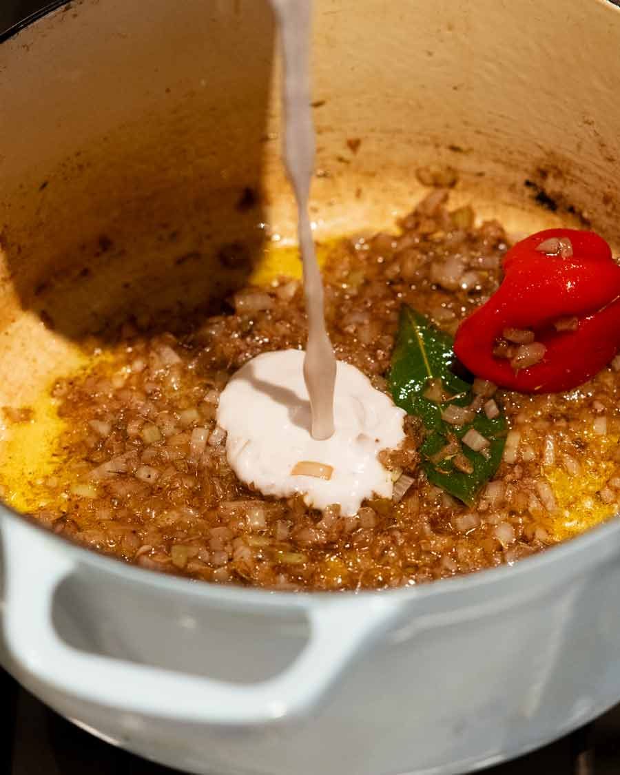 Cooking Jamaican Coconut Rice and Peas (Beans)