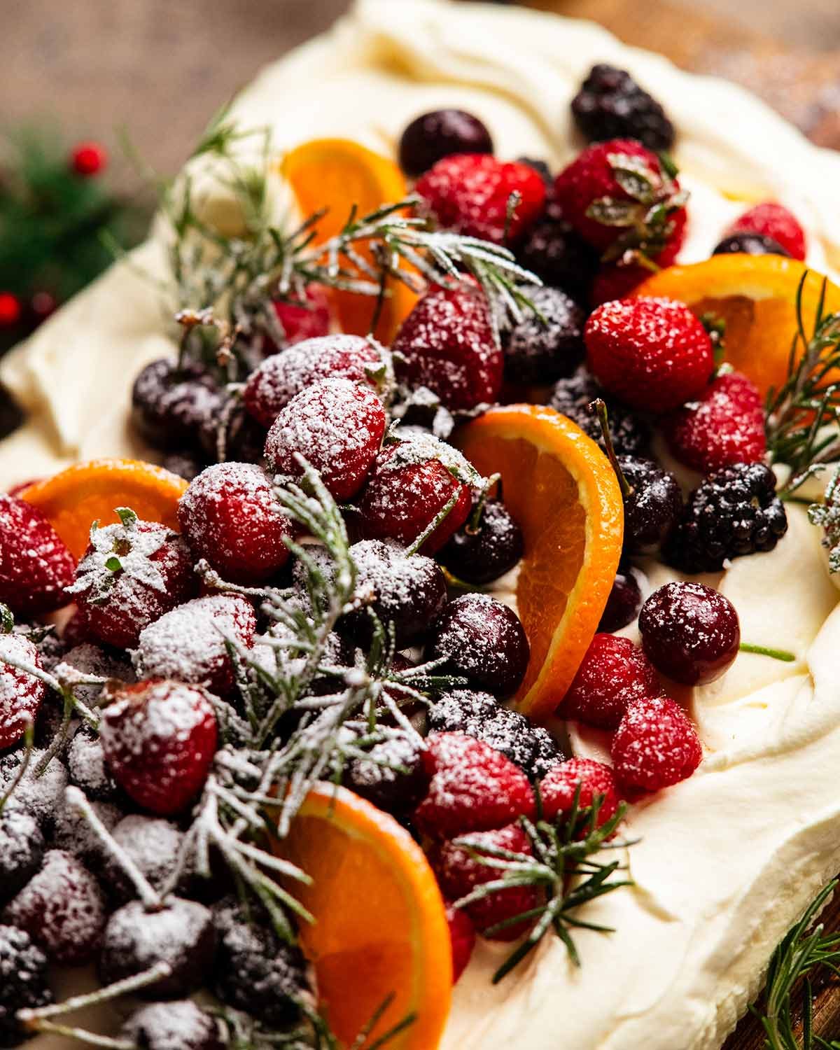 Christmas Cheesecake - slab no bake cheesecake