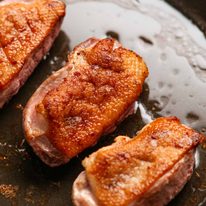Crispy skin duck breast