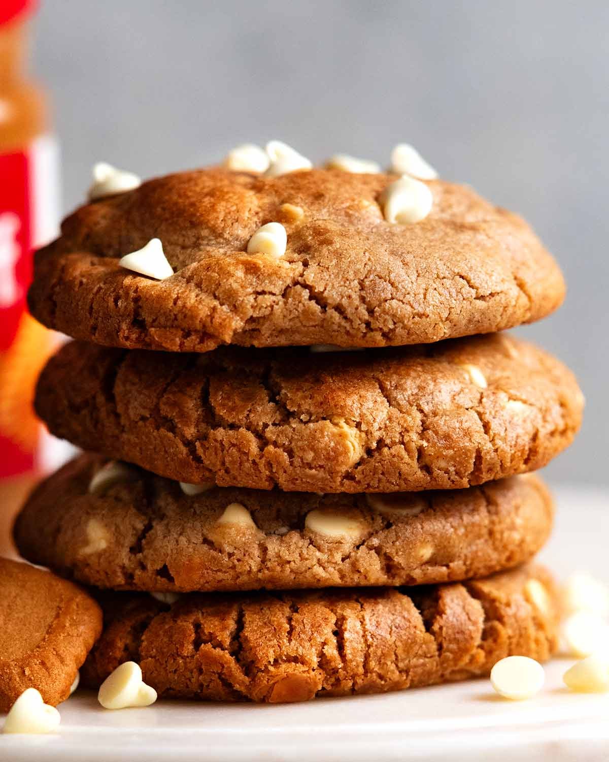 Biscoff stuffed cookies