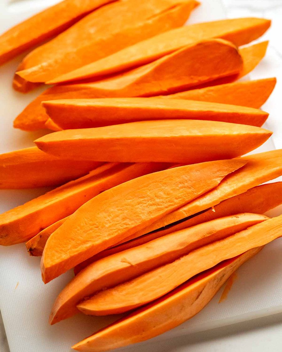 Maple sweet potato salad with whipped tahini