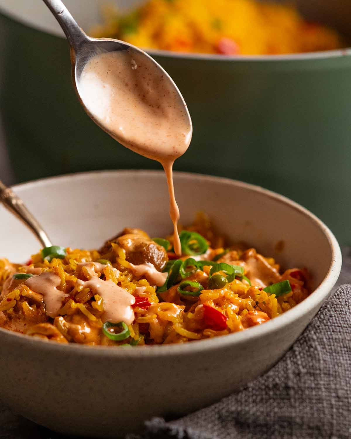 Portuguese chicken and rice - one pot recipe