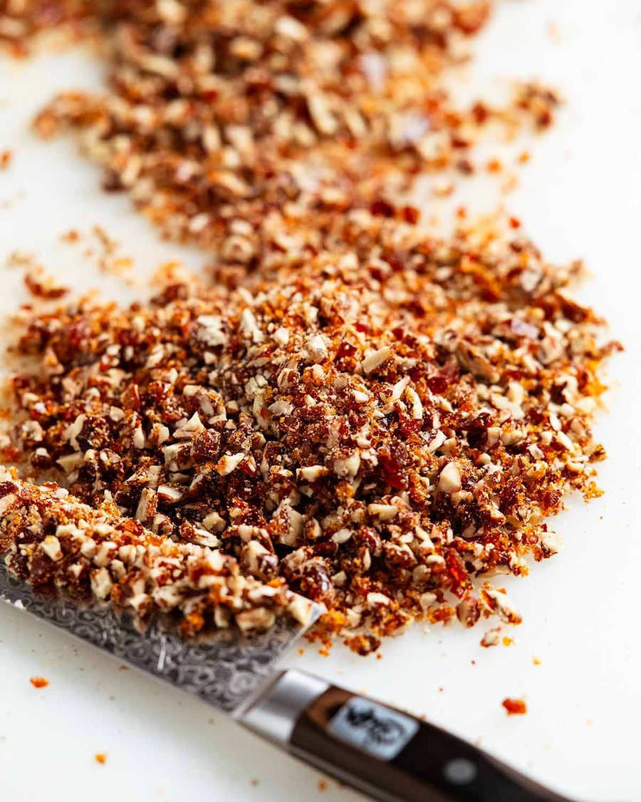 Toffee Pecan Cream Cheese Pumpkin Layer Cake