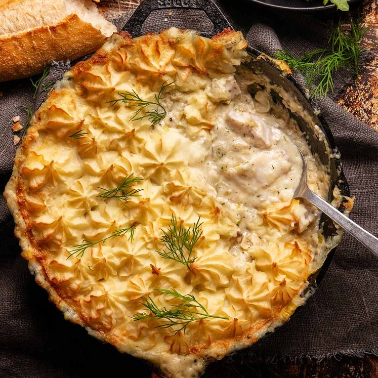 French fish pie