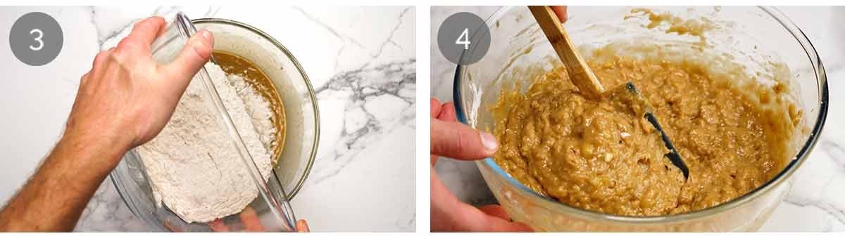 Banana bread steps
