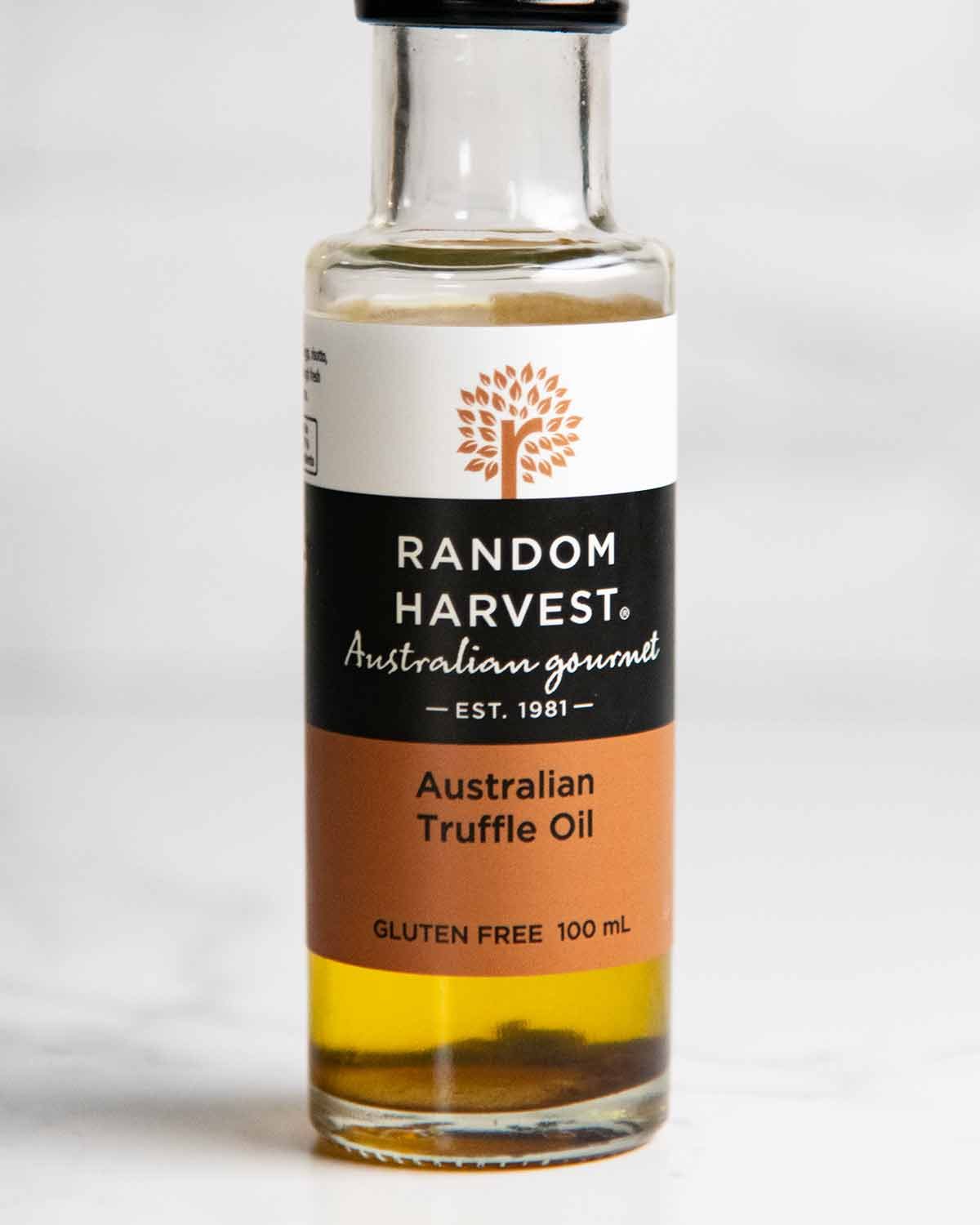 Mushroom tart truffle oil