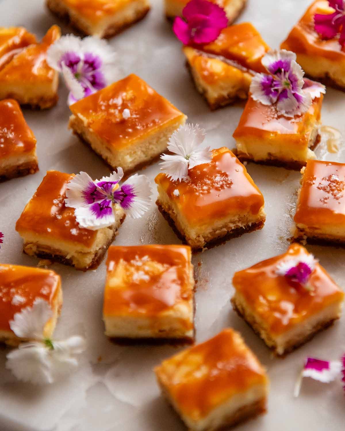 Salted Caramel Cheesecake bite size dessert