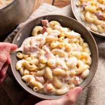 Coquillettes au jambon