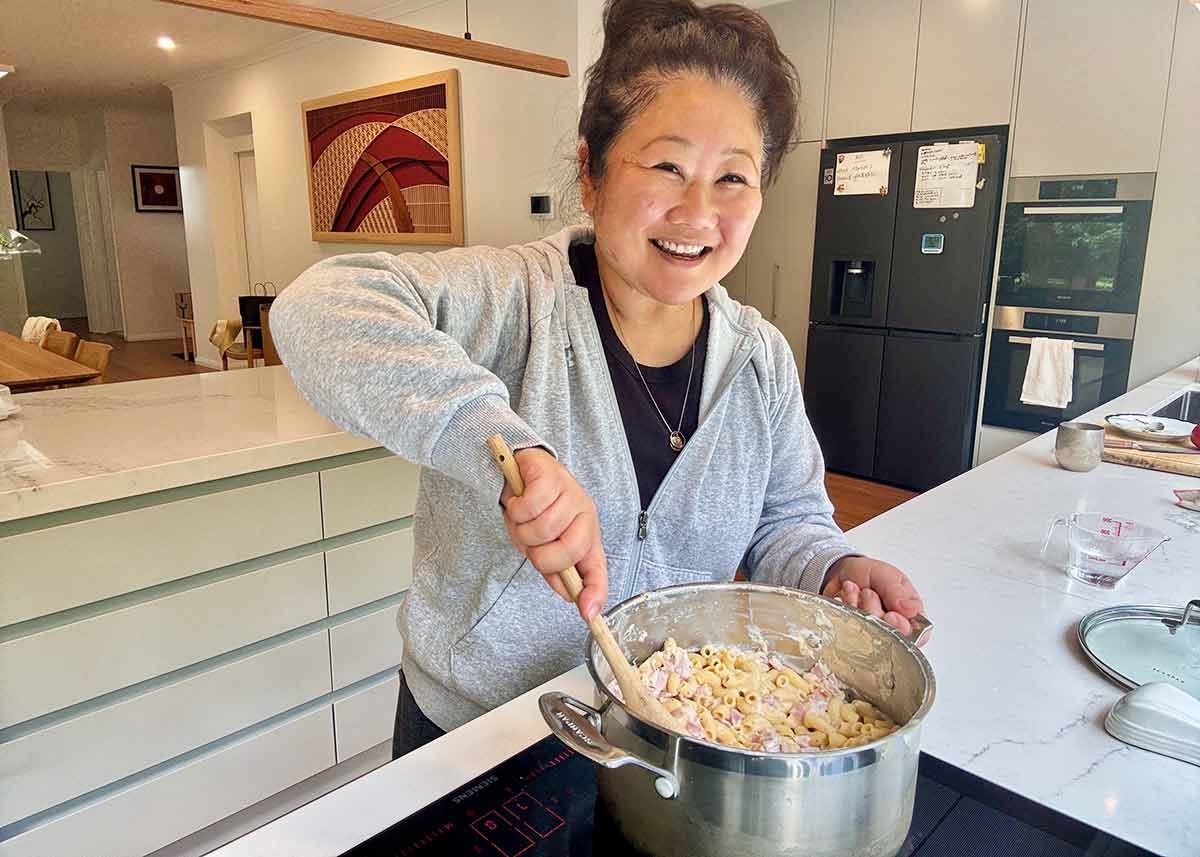 Coquillettes au jambon Nagi