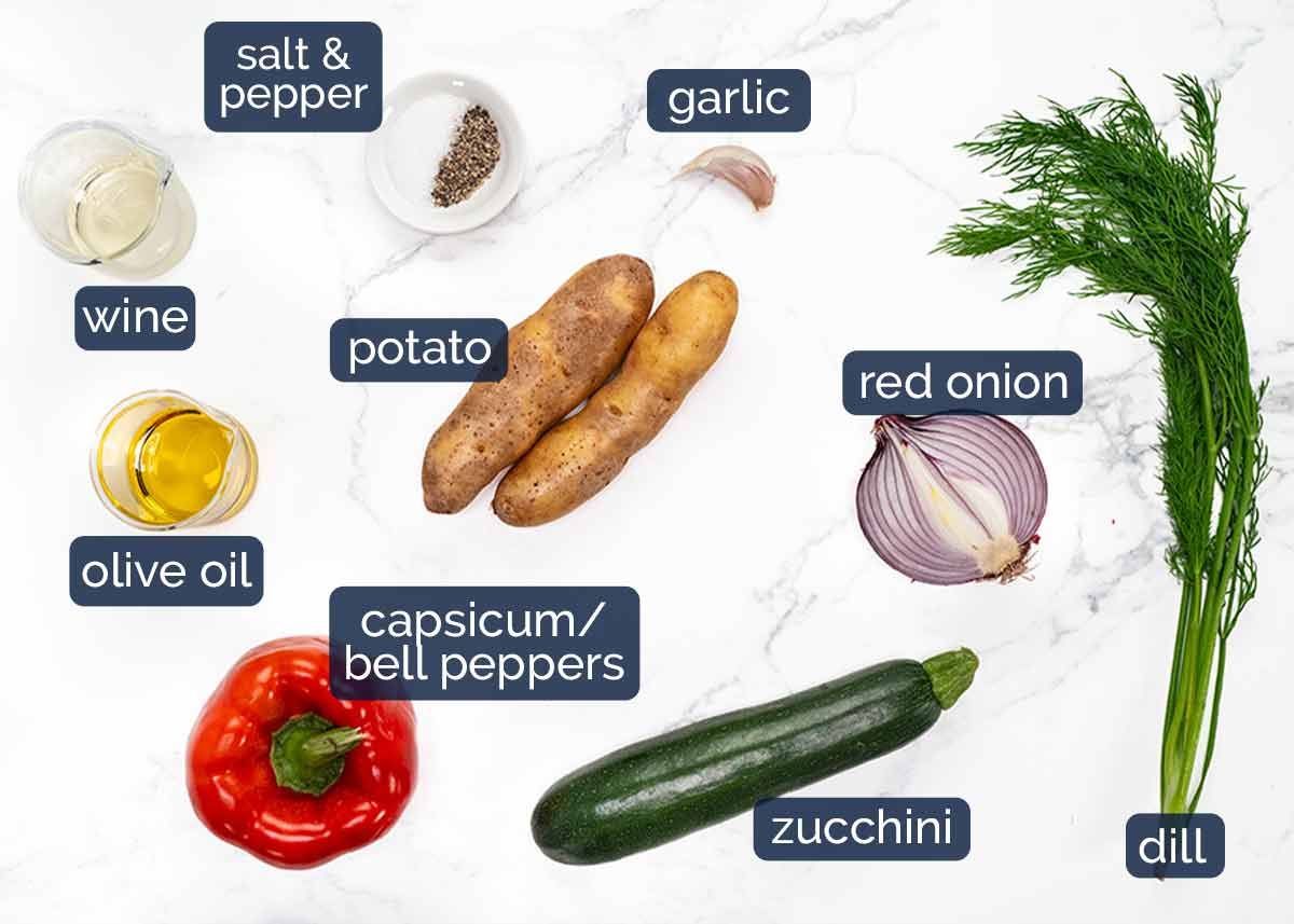 Fish En Papilotte Ingredients