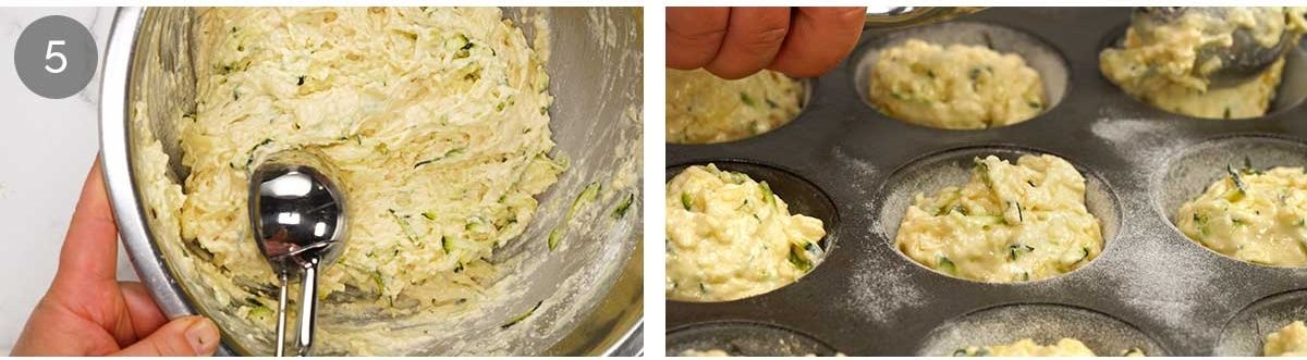 How to make Cheesy Zucchini Muffins